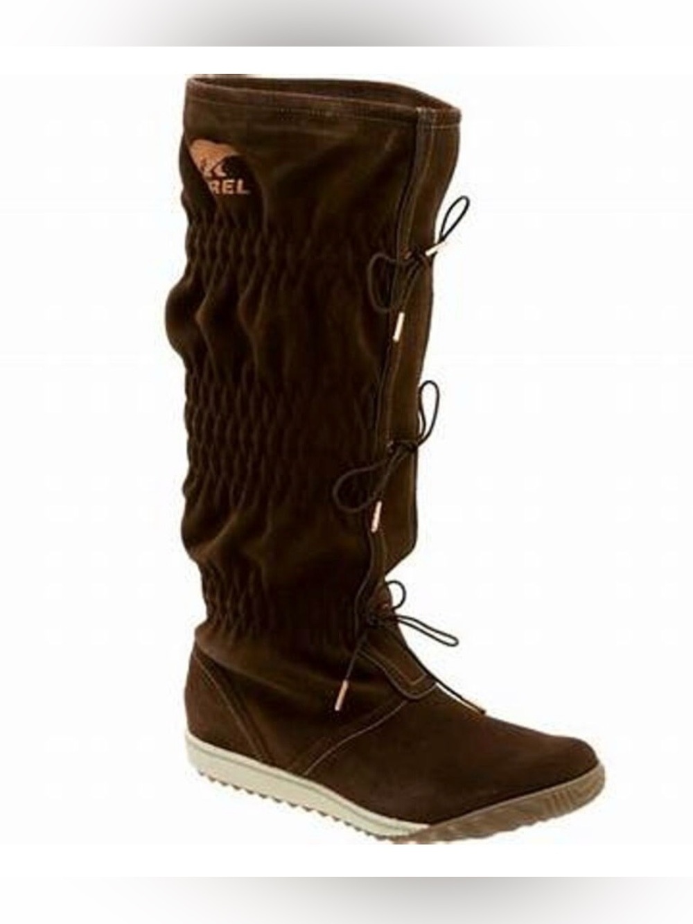 SOREL Forenze Water Resistant Suede Tall Boots wool lined Size 7.5